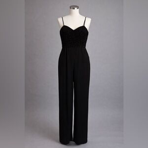 Chic Black Spaghetti Strap Jumpsuit